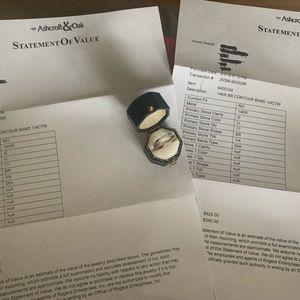 Two rose gold Diamond bands